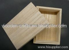 plain wooden packing box