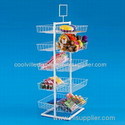 Floor Basket Display Rack