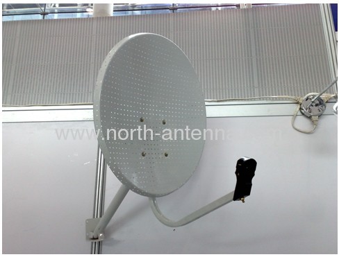 ground mount round base satellite dish antenna