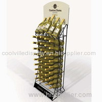 Floor Wine Retail Display Rack