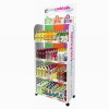 Casters Retail Food And Beverage Display Stand