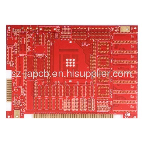 2-layer red FR4 pcb