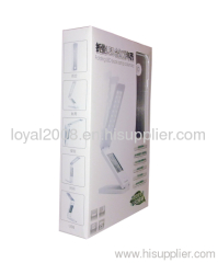 foldable led lamp, foldable book lamp with clock