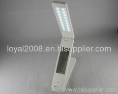 foldable led lamp, foldable book lamp with clock