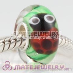 designer cute european Silver core Lampwork glass beads in bulk on sale