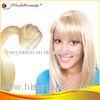 Blond Straight Wave Chinese Remy Hair Extensions 18 Inch for Tangle Free