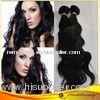 20 Inch Long Indian Virgin Human Hair Extensions Natural Wave With No Shedding