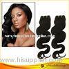 Shiny Body Wave Hair Extensions , 18 Inch Indian Hair Weft