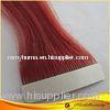 18 Inch Virgin Red Double Sided Tape Hair Extensions Straight Wave
