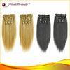 14 Inch Virgin 100 Human Hair Clip In Hair Extensions Tangle Free
