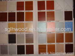 melamine faced mdf wood grain color