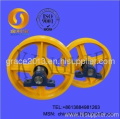 heavy cast iron pulley