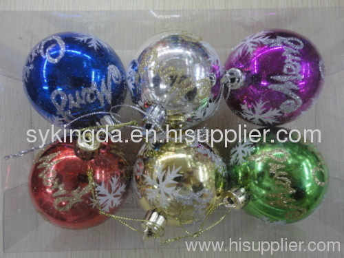 Colorful Christmas Ball decoration KD6018