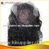 22 Inch 1# Deepwave Human Hair Full Lace Wigs With Transparent Lace