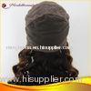 22 Inch Original Spring Curl Human Hair Full Lace Wigs With Mixed Color