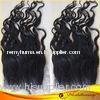 Tangle Free Chinese Remy Wavy Human Hair Top Closure 12 Inch