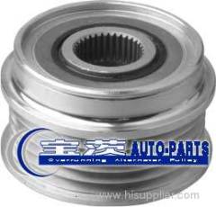 Clutch pulley for alternator