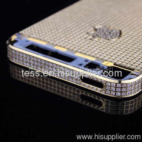 Replacement Parts Diamond Back Cover Complete Assembly for iPhone 5 Golden