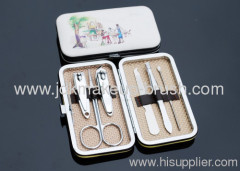 Precise 6PCS Manicure set with colorful painting