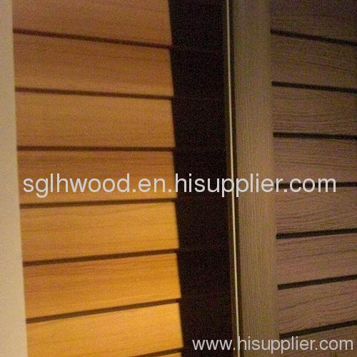 Grooved or Slotted MDF board widely used in interior decoration