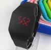 2013 LED Touch Screen Wristwatch Silicone strap Unisex high quality Red Light Fashion style led watch