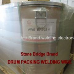 250KG drum packing welding wire AWS ER70S-6