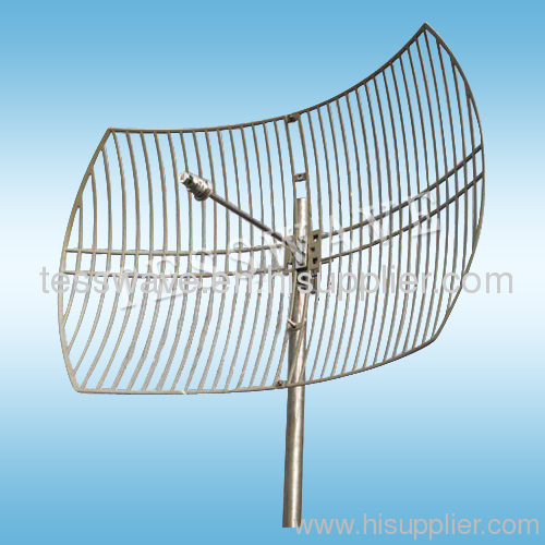 3.5 GHz 27dBi high gain narrow beamwidth parabolic grid wimax antenna