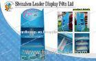 Three Tier Corrugated Floor Display Stands For Supermarket Promotion