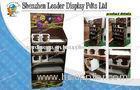 5 Tier Pop Cardboard Display Shelf , Magazine Display Stands