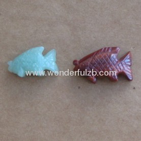 natural gemstone fish ornaments