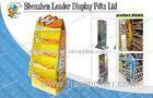 Tiered Free Standing Corrugated Pop Display For Supermarket
