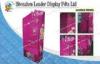 Floor Counter Hook Display Stands Recycled , Colorful Corrugated Paper