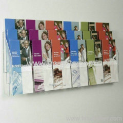 Wholesale 18 pocket clear acrylic wall brochure holder