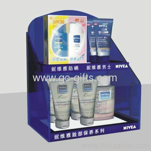 Cosmetics acrylic display stand for cleansing cream