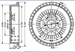 Rear Brake Drum 2101-3502070 LADA TOSCANA