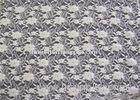 Ecological Standard White Brushed Lace Fabric For Wedding Dress CY-LQ0043