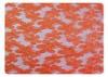 Orange 100% Polyester Lace Fabric For Fashionable Dress , Lingerie CY-CT8556