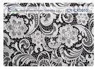 Eco-Friendly Embroidered Lace Fabric , Nylon Lace Cotton Fabric CY-CX0010