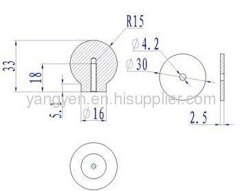 Stainless steel knob