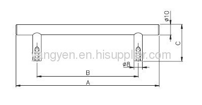 12mm T bar furniture handle, Furniture T bar handle (FTD445)