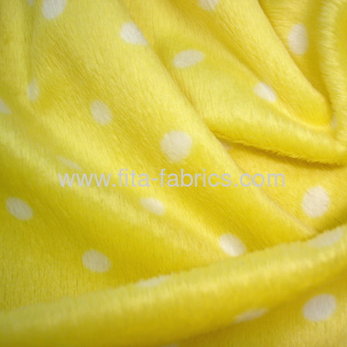 100%polyester dottedknitted soft velboa fabric