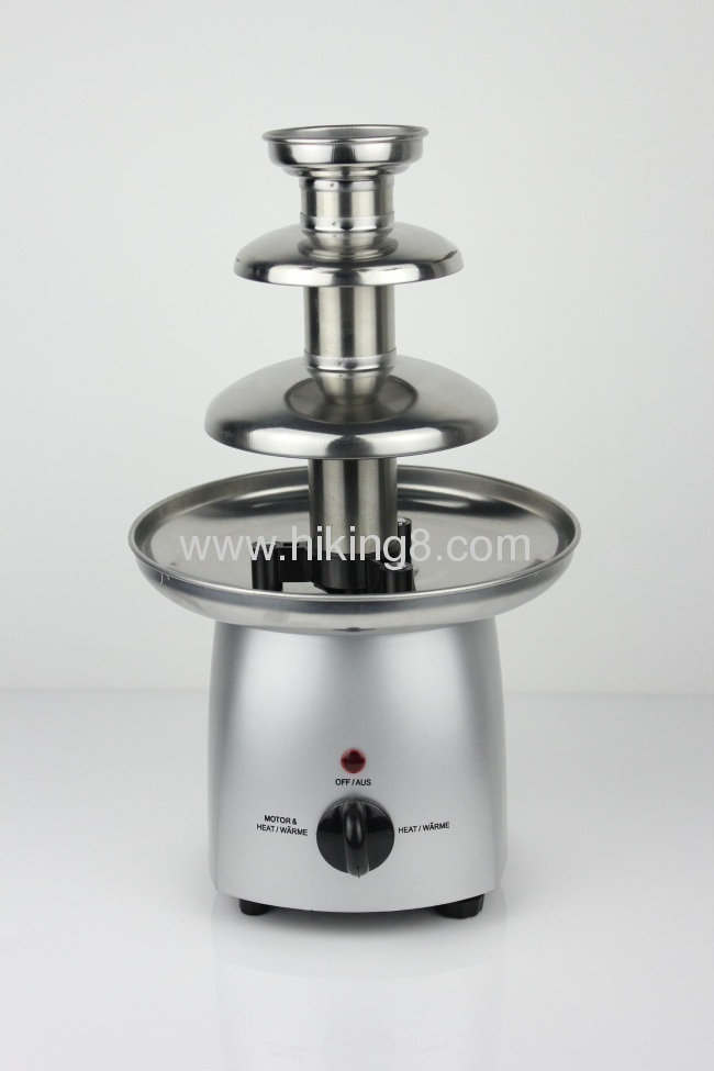 hot seling stainless steel chocolate fountain for home use
