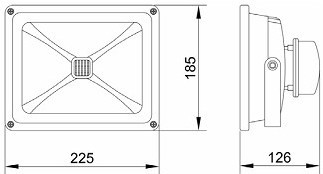 DMX512 30w RGB led flood lights