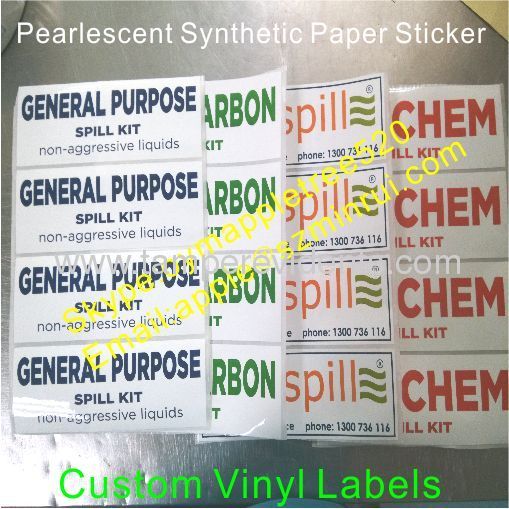 Custom White Vinyl Labels with Highest Grade UV inks,Adhesive Scratch-proof and Fade-proof Stickers for Outdoor Use