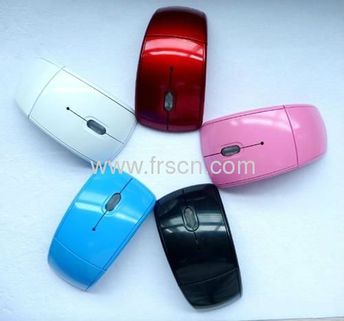 Nano receriver 2.4g wireless optical Micro arc folding mouse