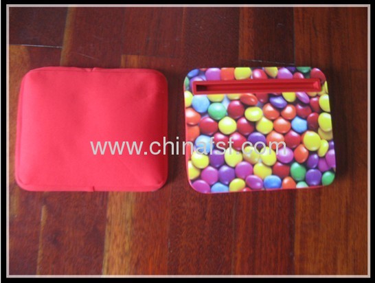 Tablet tray cushion with reading and watching film