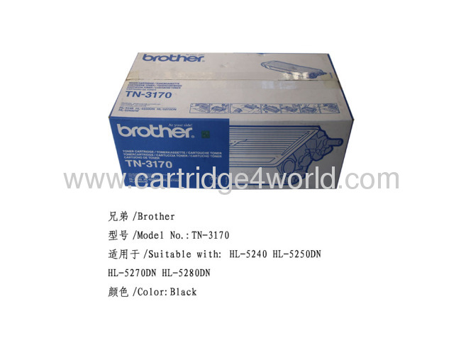 High Quality Brother TN-3170 Genuine Original Laser Toner Cartridge Factory Direct Sale 