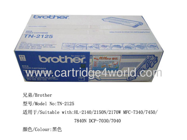 High Quality Brother TN-2125 Genuine Original Laser Toner Cartridge Factory Direct Sale 