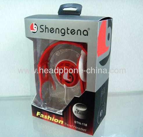 Wired Colorful Fashionable Stereo Over Ear Headpset for MP3/MP4 STN-118