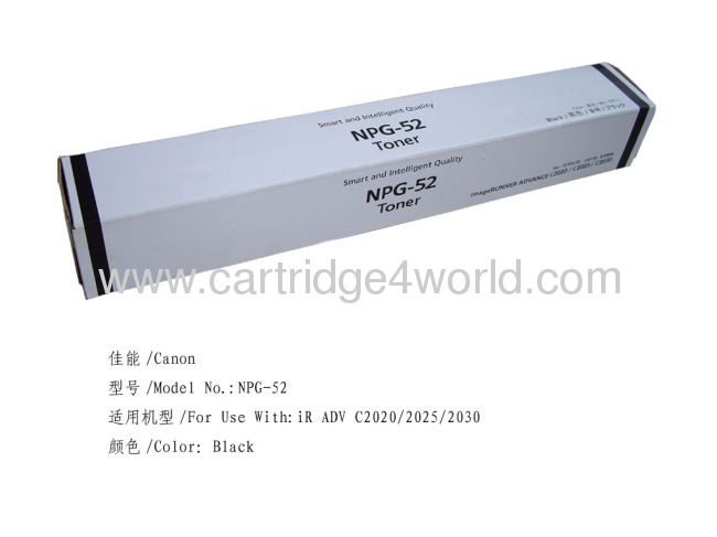 Canon NPG-52BK Genuine Original Laser Toner Cartridge High Page Yield High Quality Factory Direct Sale 